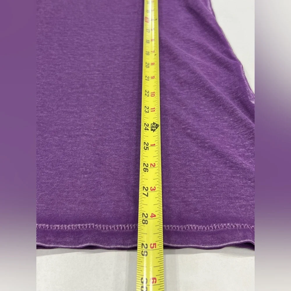 John Varvatos USA Washed Burnout Short Sleeve Polo Shirt Mens XL Purple